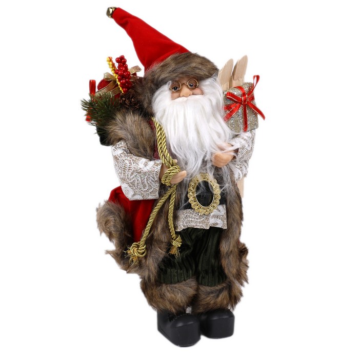 Дед мороз Различные Цвета 30см (HQ2412PP-12) ТМ Global Christmas