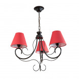 Люстра потолочная ЖЕНЕВА (3 лампы Е14;40ВТ) Черный глянец