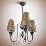 Люстра потолочная САМАНТА (3 лампы Е14;40ВТ) Серокоричневый - золото - патина