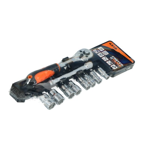 Набор головок 10 шт. 1/4 6-13 мм с трещеткой FASTER TOOLS