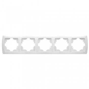 Рамка 5-я горизонтальная белая Carmen (уп.-10шт) TM VIKO