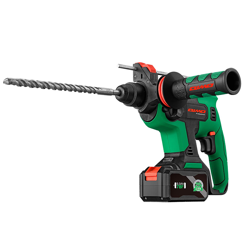 Перфоратор бесщеточный 20В/1,7 Дж/0-1400 об/мин/бат. 4.0 Ач/ кейс (8601) QIMO