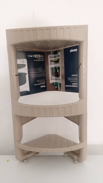 Полка в ванну пластм. угловая D09166