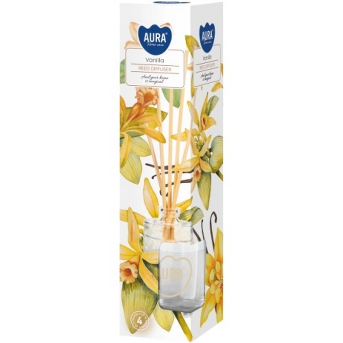 Освежитель воздуха, 45мл, Ваниль, Ароматический диффузор с палочками, DZ45-67, BISPOL