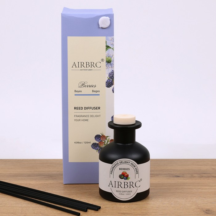 Освежитель воздуха, 120мл, Черника, с палочками, AC-3007-4, AIRBRC