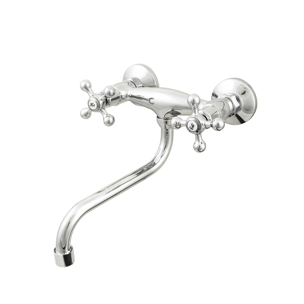 Смеситель двуручный, Латунь, для кухни VM415LC (JMX12) (10шт/уп) ТМ VENTA