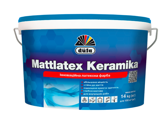 Mattlatex KERAMIKA краска дисперс.для внутр.работ 14,00 кг/10,0 л