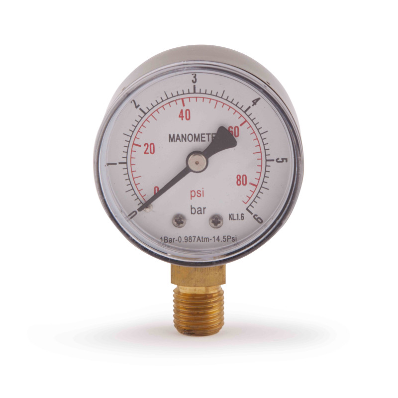 Манометр ниж. подкл.1/4 Ø50мм 6 бар. SD