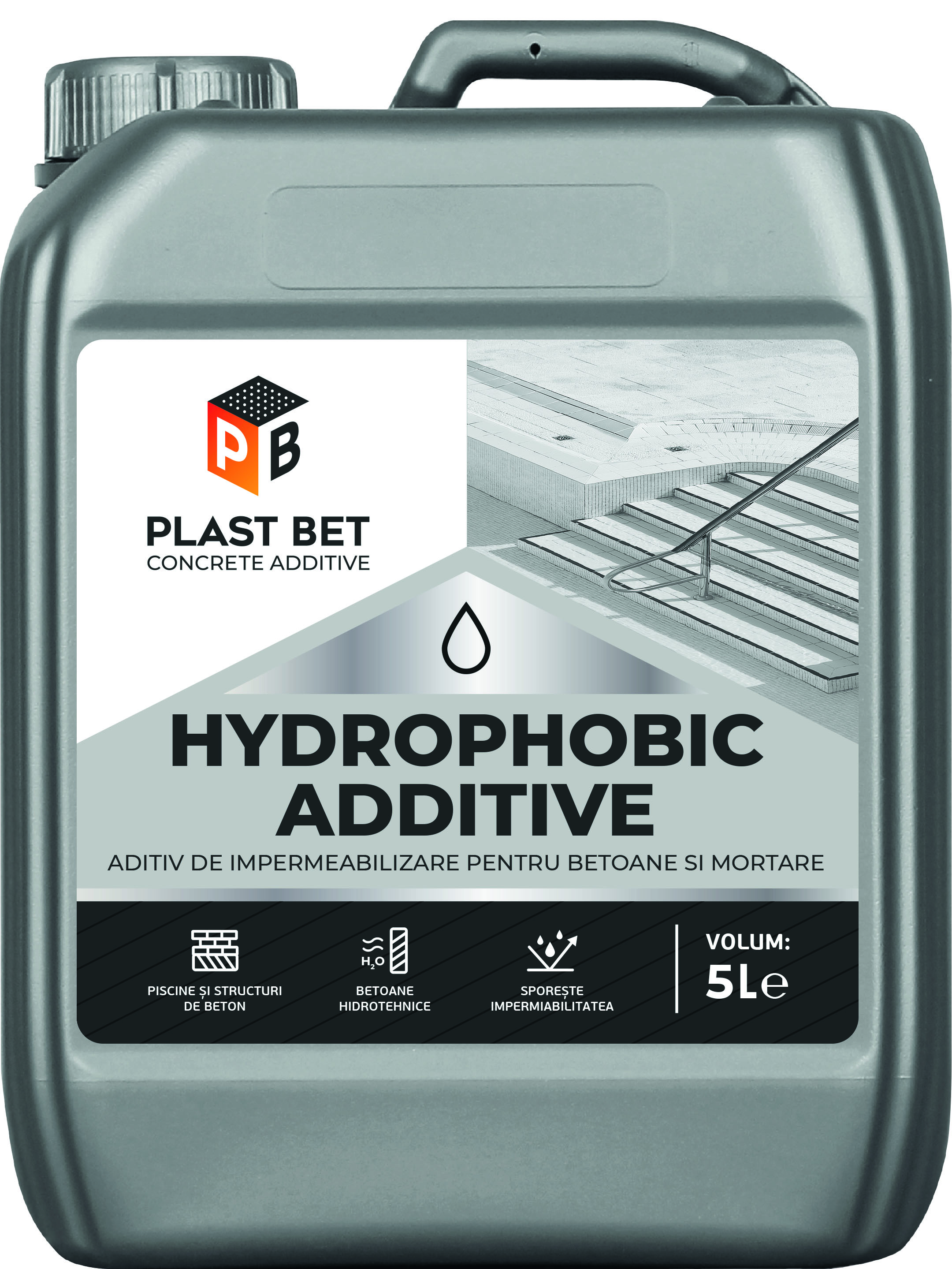 Гидрофобизирующая добавка Hidrofobic Additive 1лТМ Plast Bet уп.15шт