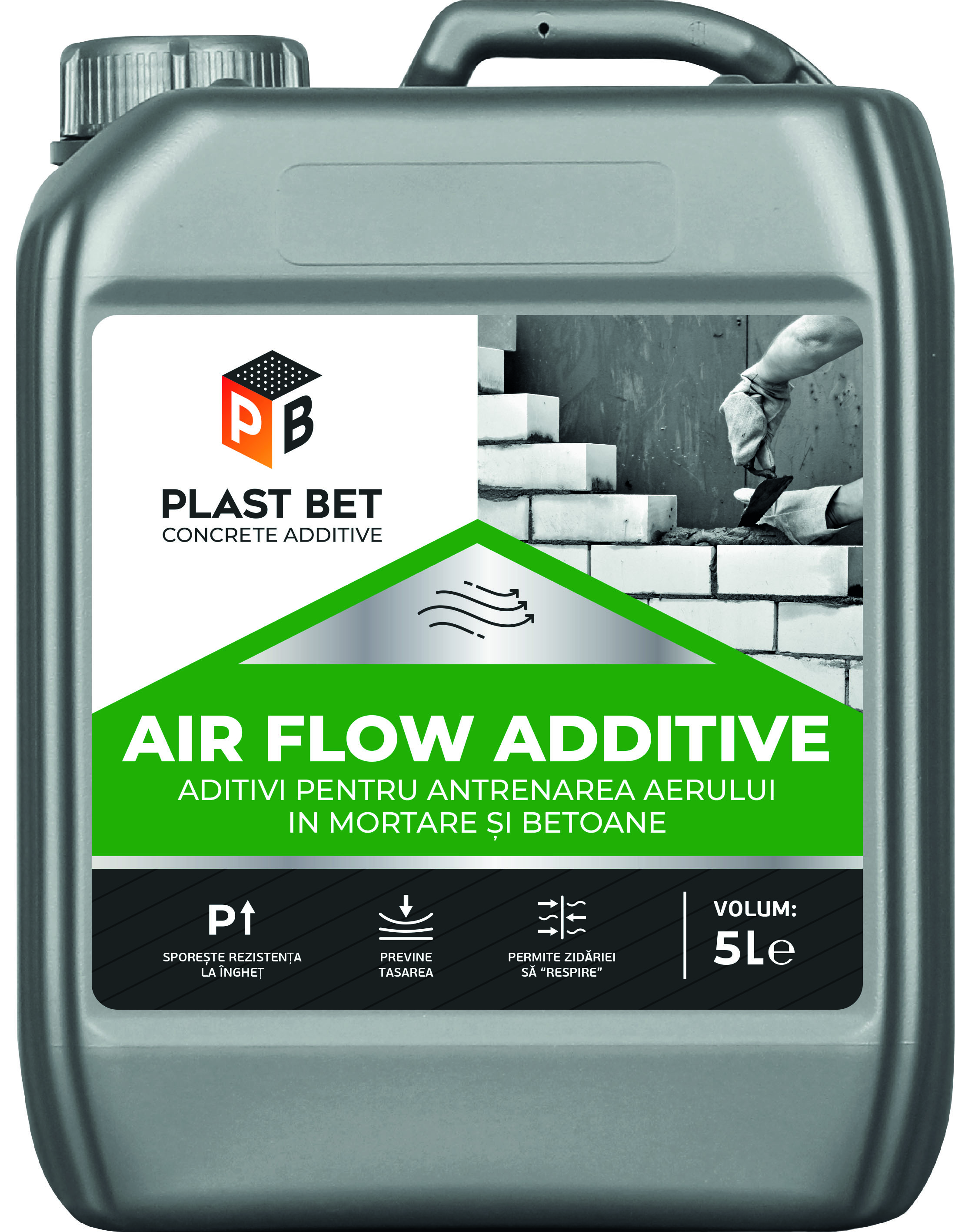 Воздухововлекающая добавка Air Flow Additive 1лТМ Plast Bet уп.15шт