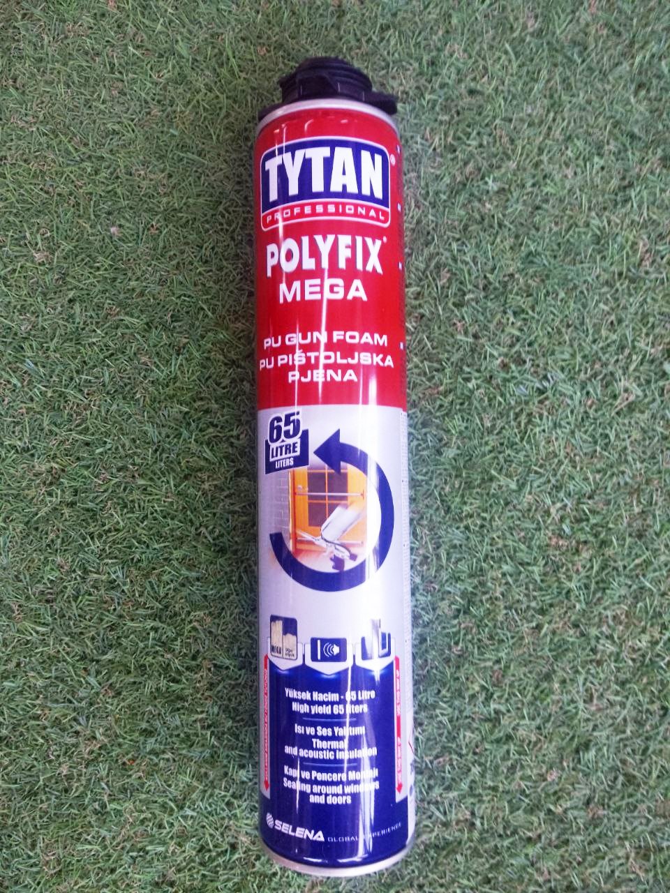 Пена профессиональная TYTAN Polyfix MEGA 65 л. 780мл. уп.12 шт