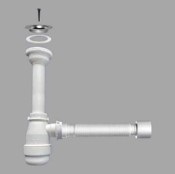 Сифон (Умывальник) 1 1/4 х 32 гибкая труба 40/50 ТМ Metline