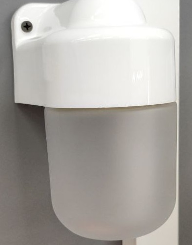 Светильник для сауны настенный, угловой, IP54, 60 Вт, белый