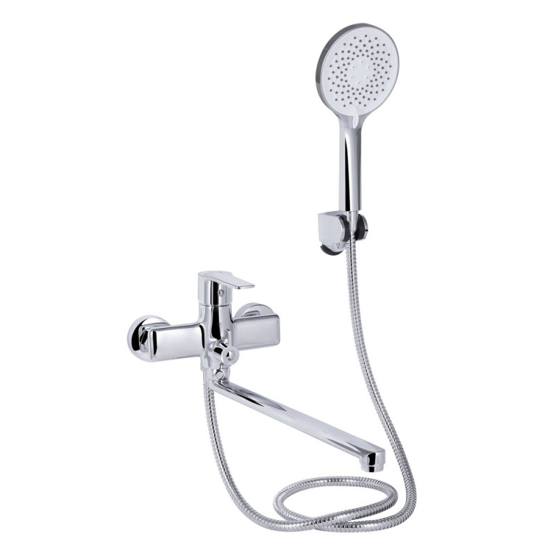 Смеситель одноручный, Латунь, для ванны длинный Taurus (QTTAU260CRM45663) ТМ Qtap