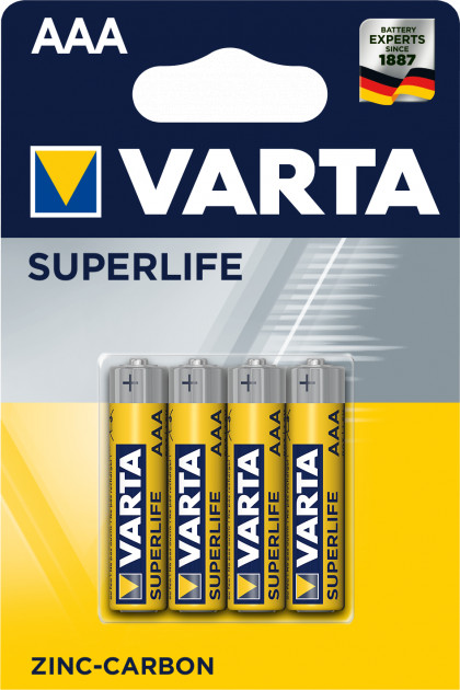 Батарея ZINC-CARBON SUPERLIFE MICRO AAA (блистер 4шт)