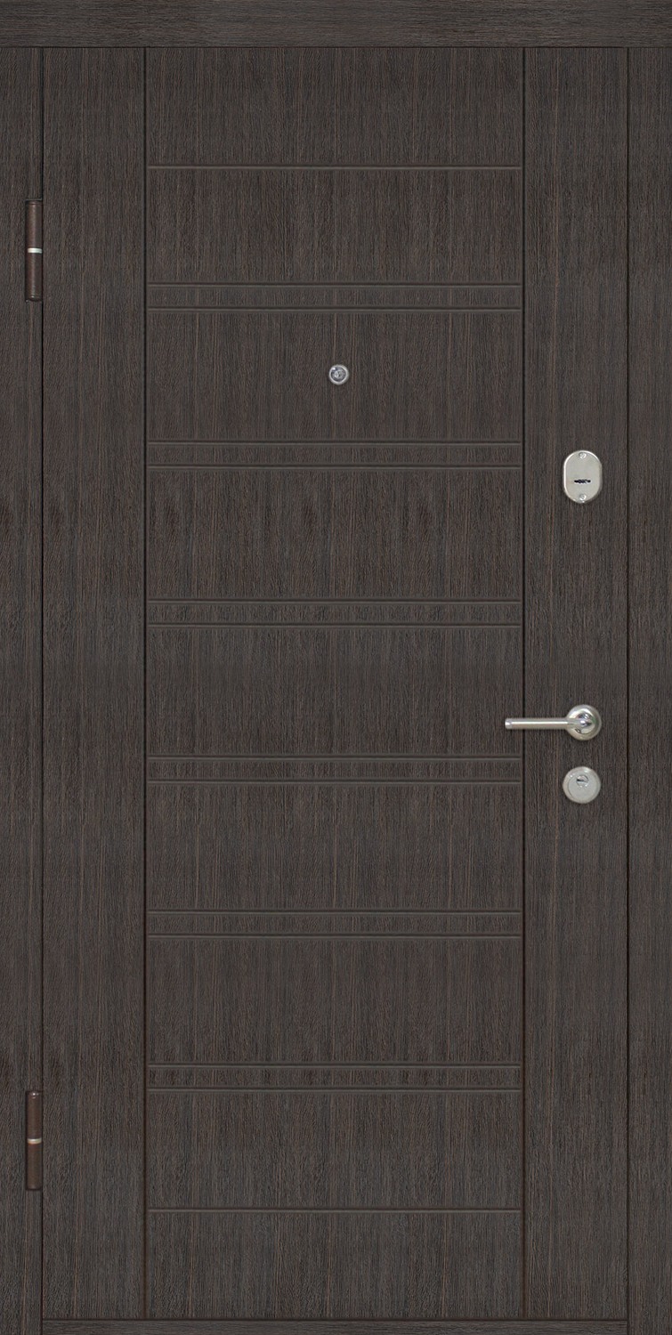 Дверь металлическая ТМ RICCARDI стандарт Лагуна венге (860мм) левая