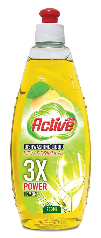 Средство д/мытья посуды лимон 750мл HOME AKTIVE
