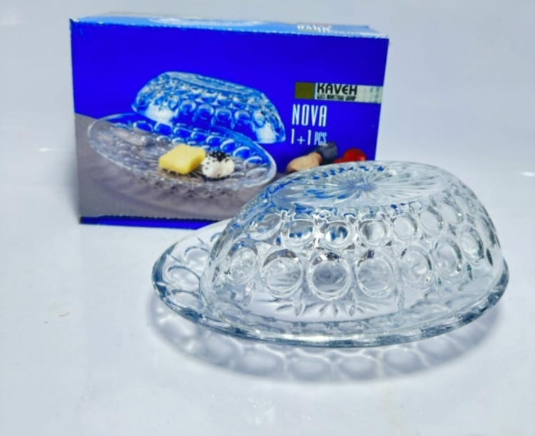 Масленка стекл.350мл Nova BD1201GCL