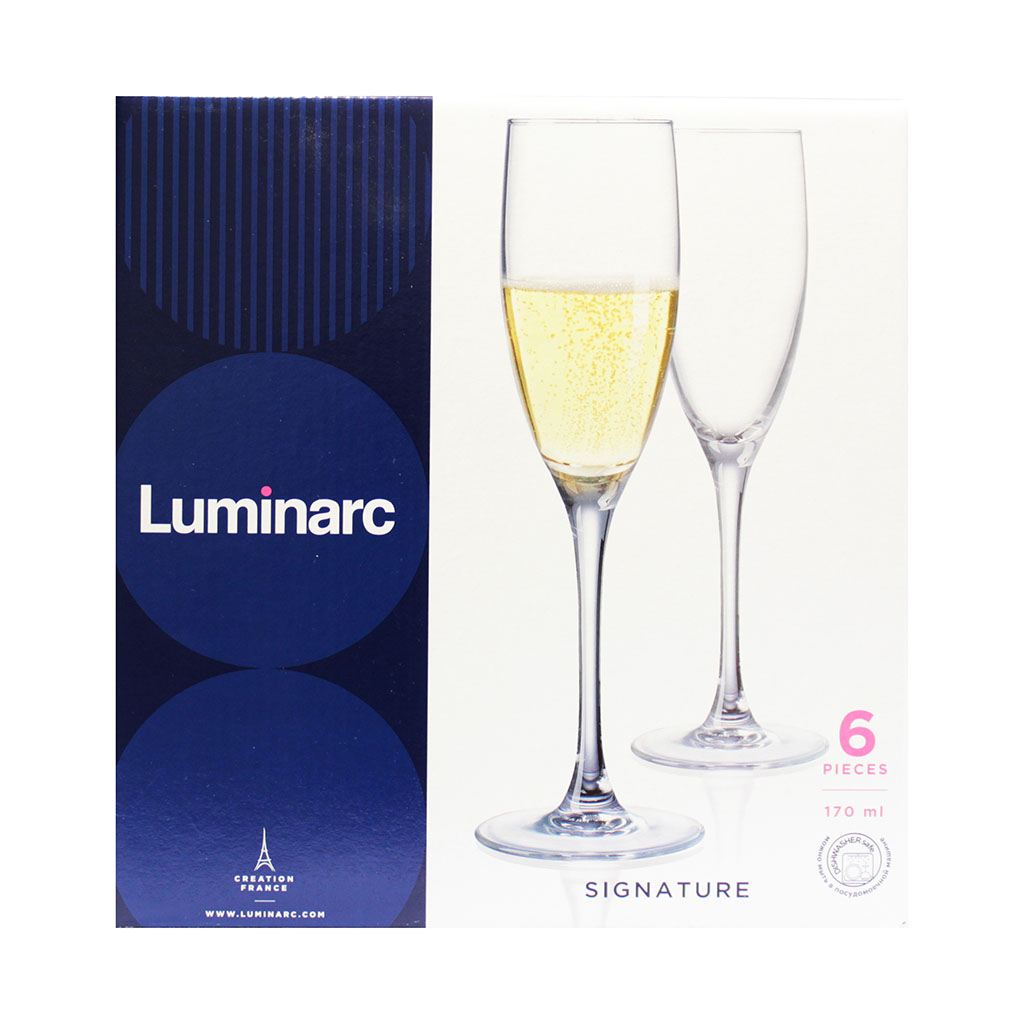 Набор бокалов 170мл 6ед Эталон шамп. Н8161