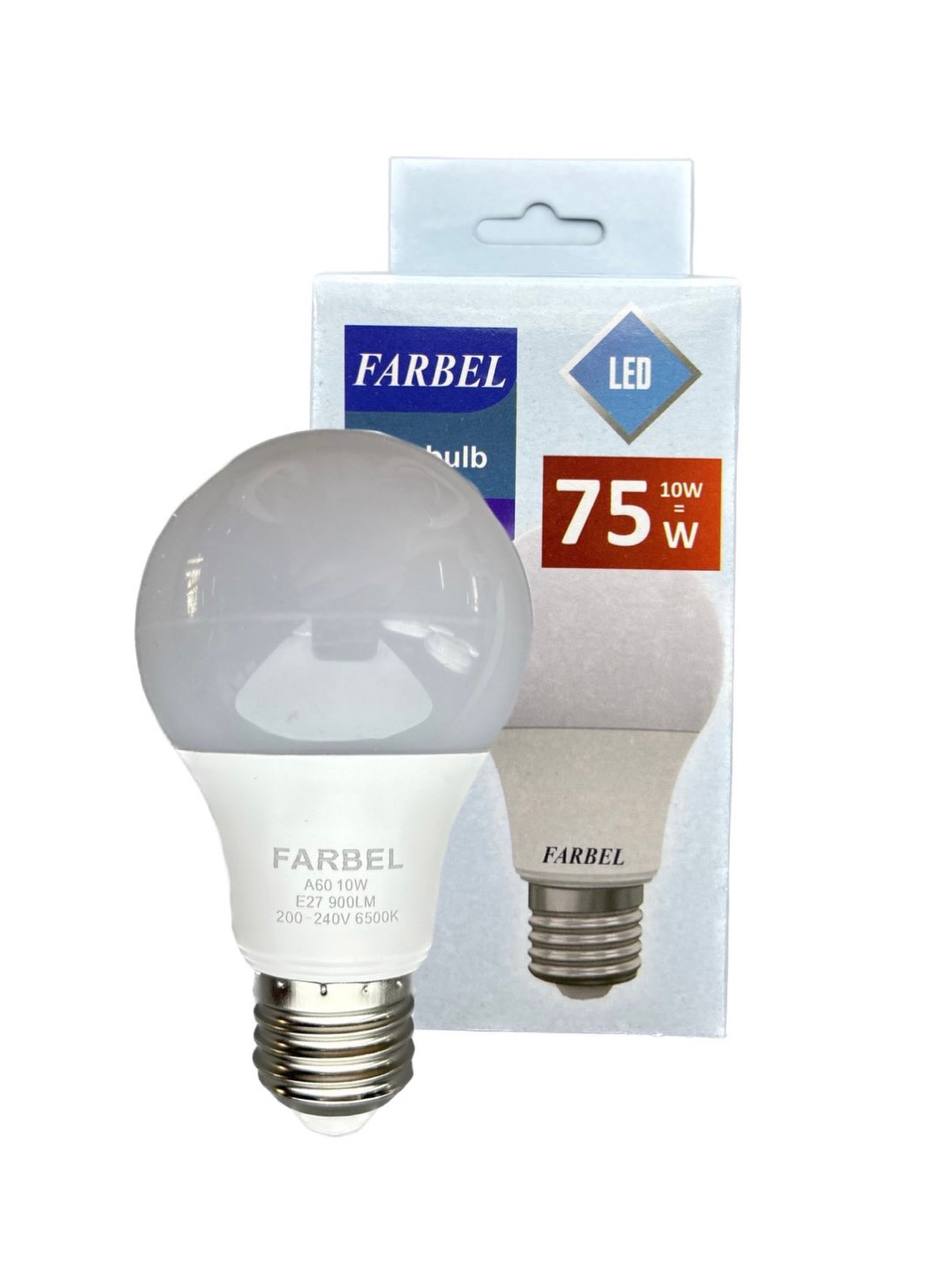 Лампа светодиодная A60 -10 Вт 6500K E27 900Lm 200-240V/10/100 TM FARBEL