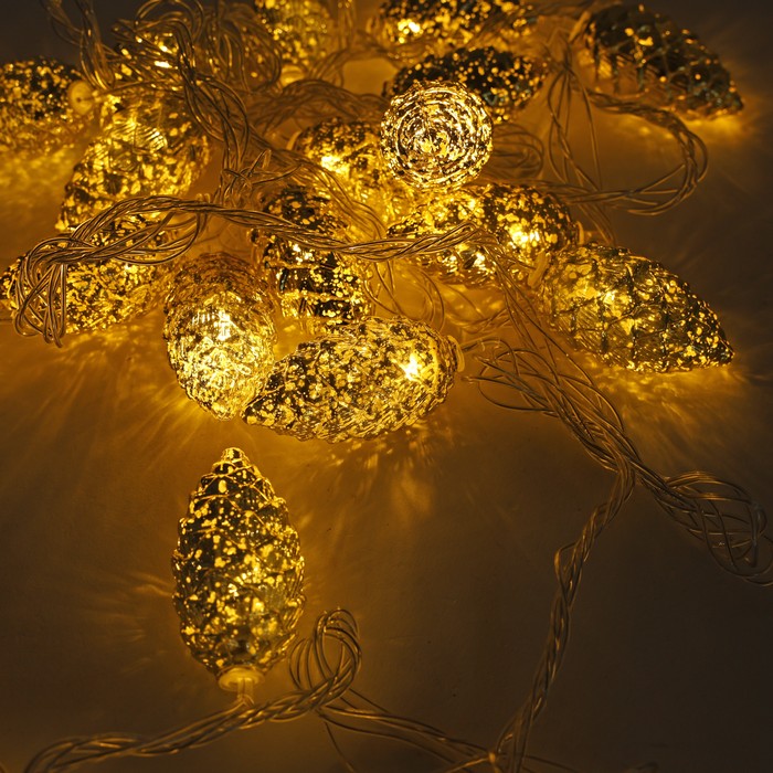 Гирлянда светодиодная - свет теплый белый, 4м (6361-391WW) ТМ Global Christmas