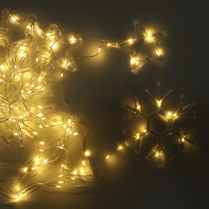 Гирлянда светодиодная - штора, свет теплый, 3м x 1м (6361-386WW ) ТМ Global Christmas