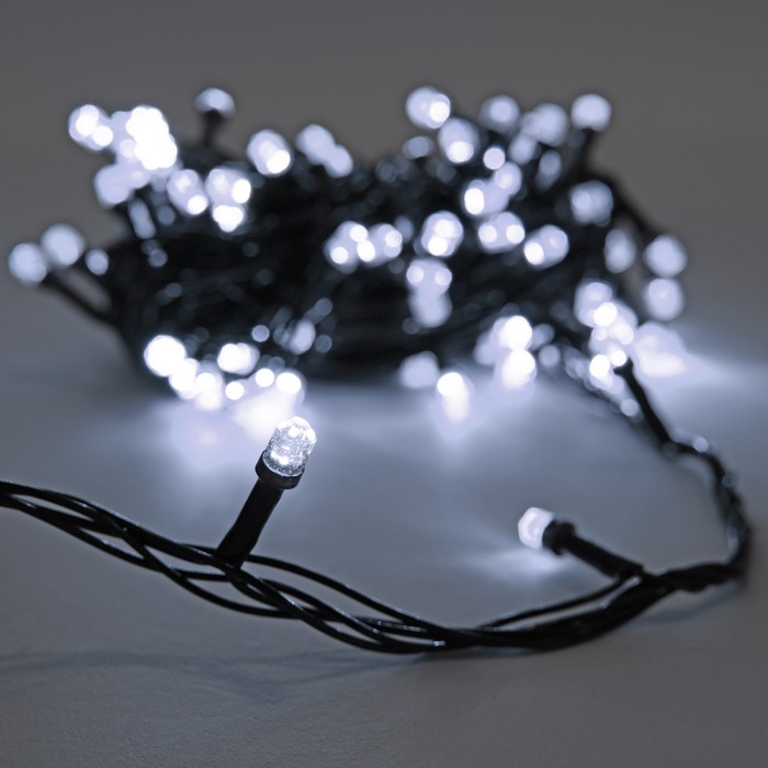 Гирлянда светодиодная - нить, свет белый (354-3) ТМ Global Christmas