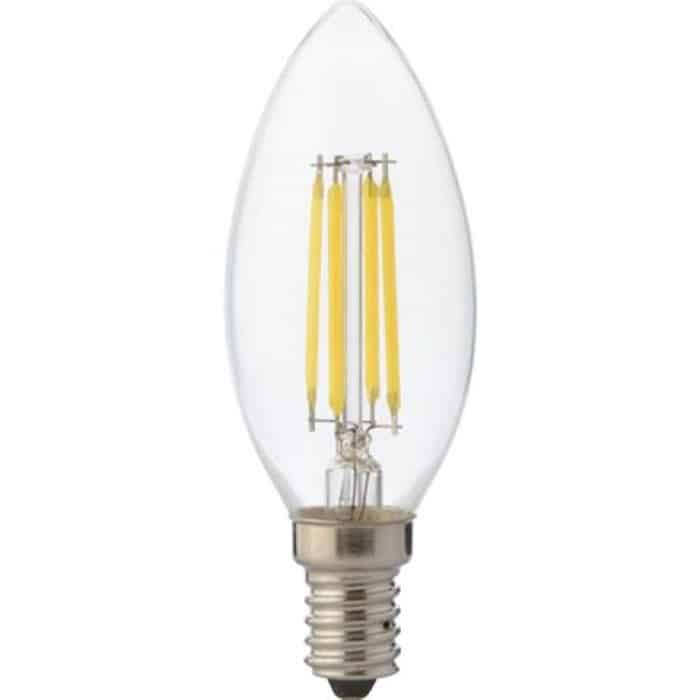 Лампа филаментная LED FILAMENT CANDLE-4W 4200K E14 450Lm 220-240V/10/100