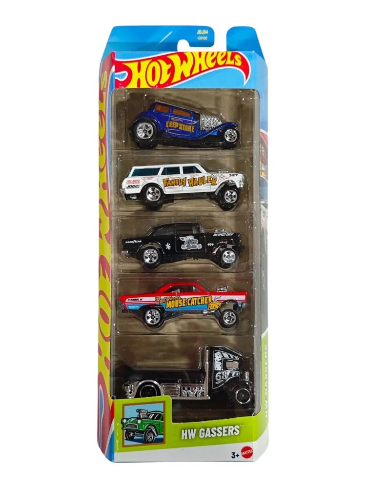 Игровой набор из 5-и базовых машинок Hot Wheels