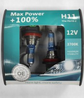 Лампы H11 12V55W PGJ19-2 X-power +100% Plastic box (цена за пару)