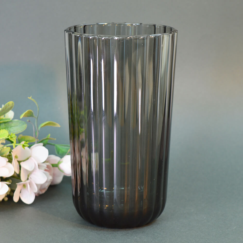 Ваза для цветов Магия стекл. графит