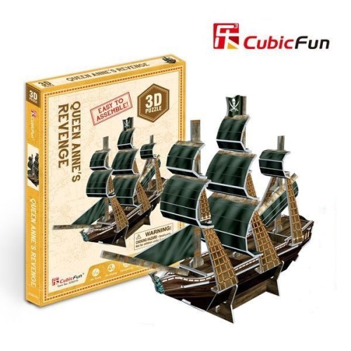 Пазл 3D пиратский корабль Месть королевы Анны (24 эл.)