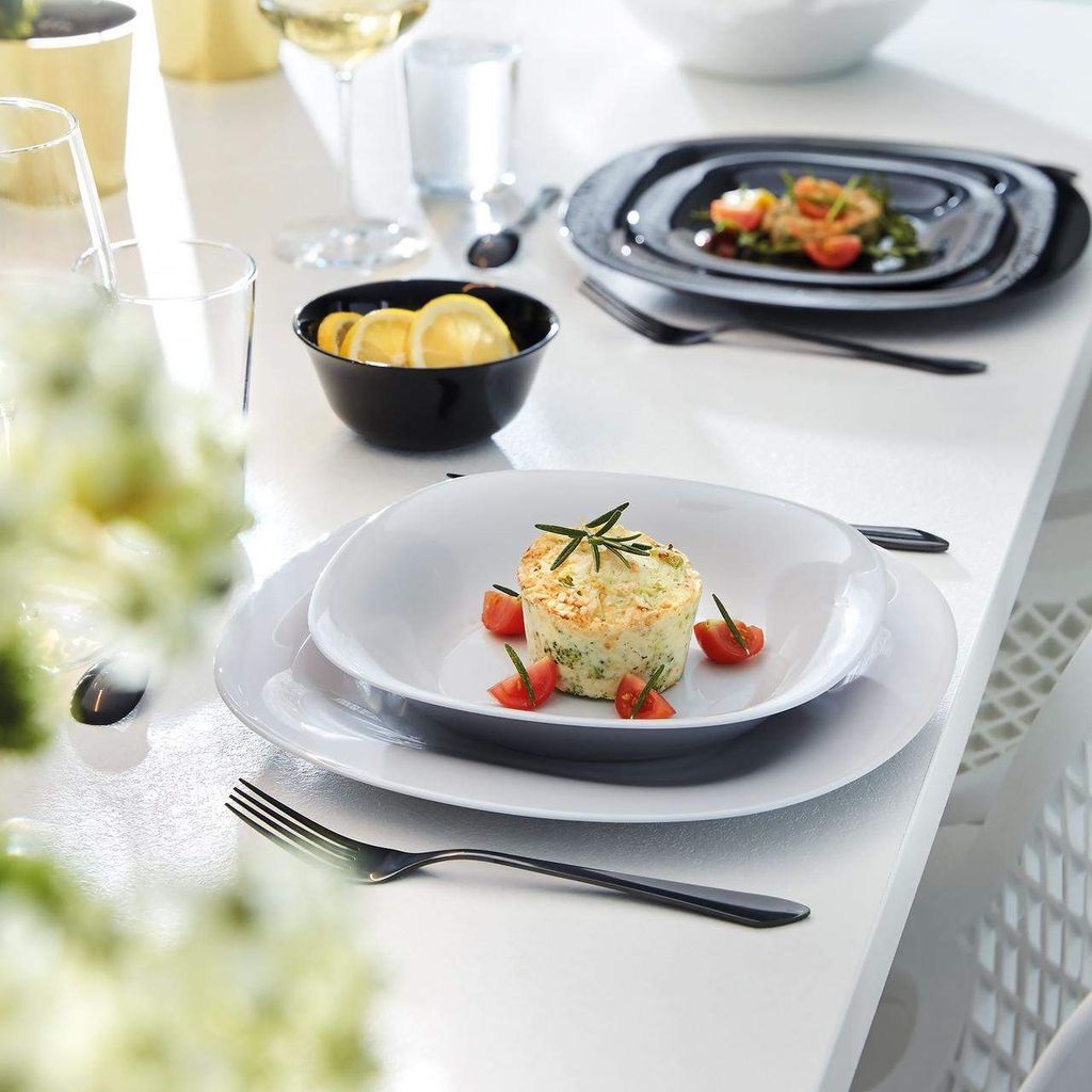 Тарелка суповая Carine White 230мм белая