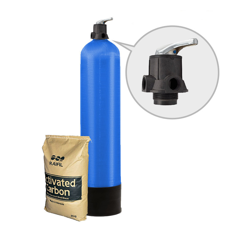 Фильтр сорбционный, угольная колонна с ручным клапаном