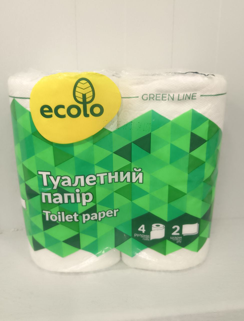 Бумага туал.ECOLO бел.2сл4шт