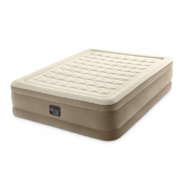 INTEX Надувная кровать Velur Ultra Plush 152х203х46 см, встр.нас. 220В, до 272 кг