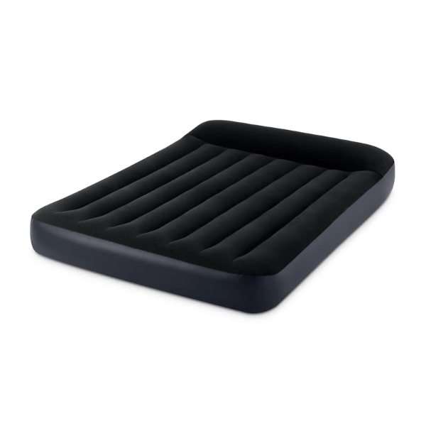 INTEX Надувной матрас “Pillow Rest Classic” 137x191x25 см с подголовником, встр.нас. 220-240В, до 27