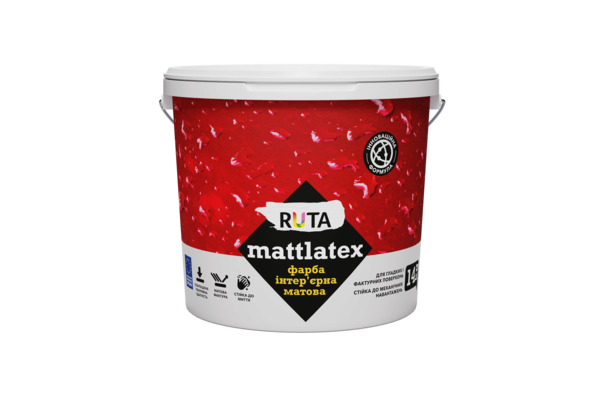 Краска интерьерная Mattlatex 1,4кг ТМ RUTA (уп.6шт)