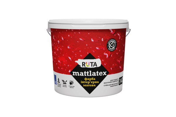 Краска интерьерная Mattlatex 7кг ТМ RUTA