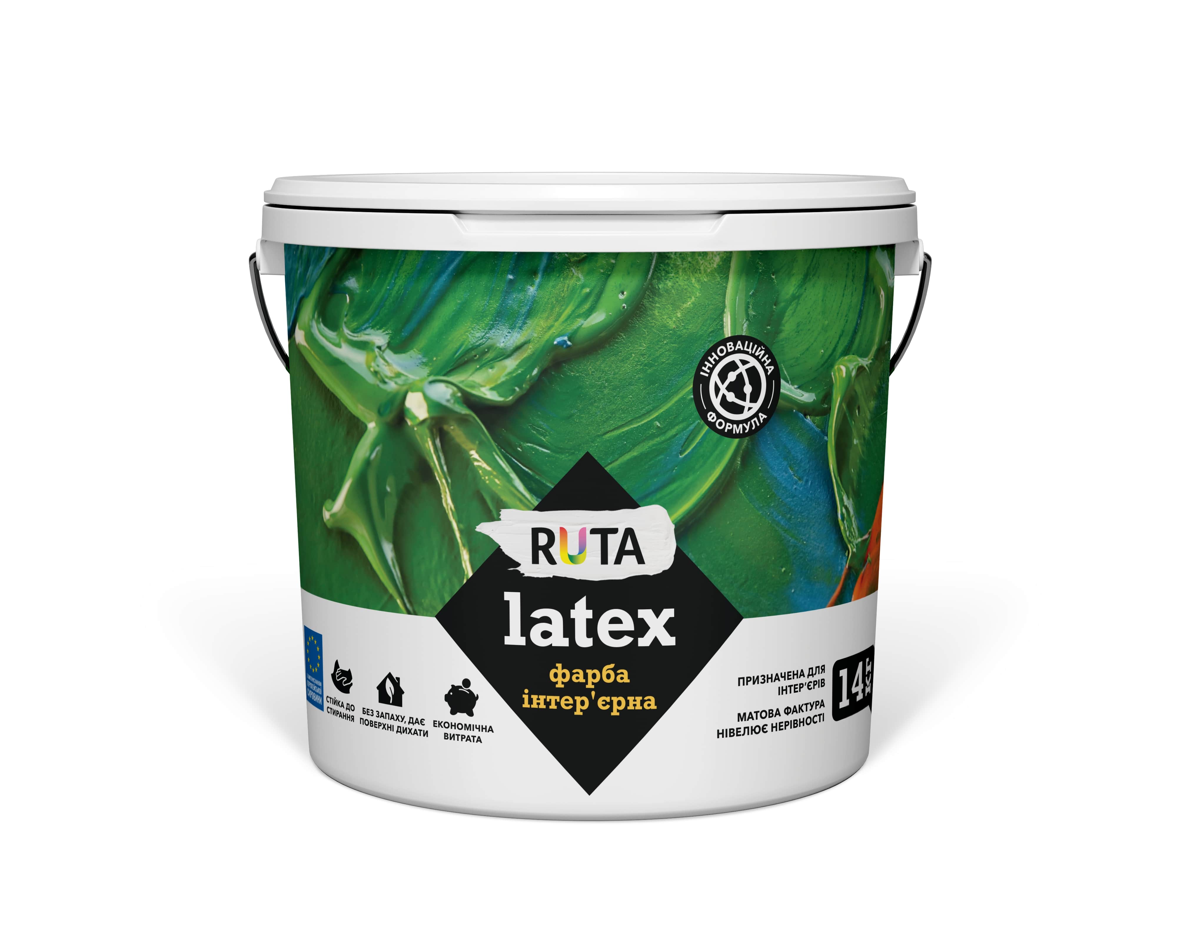Краска интерьерная Latex 14кг ТМ RUTA