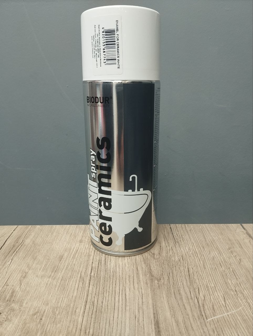 Эмаль-спрей д/ванн Biodur Ceramics эпоксид белая 400 мл уп.12шт