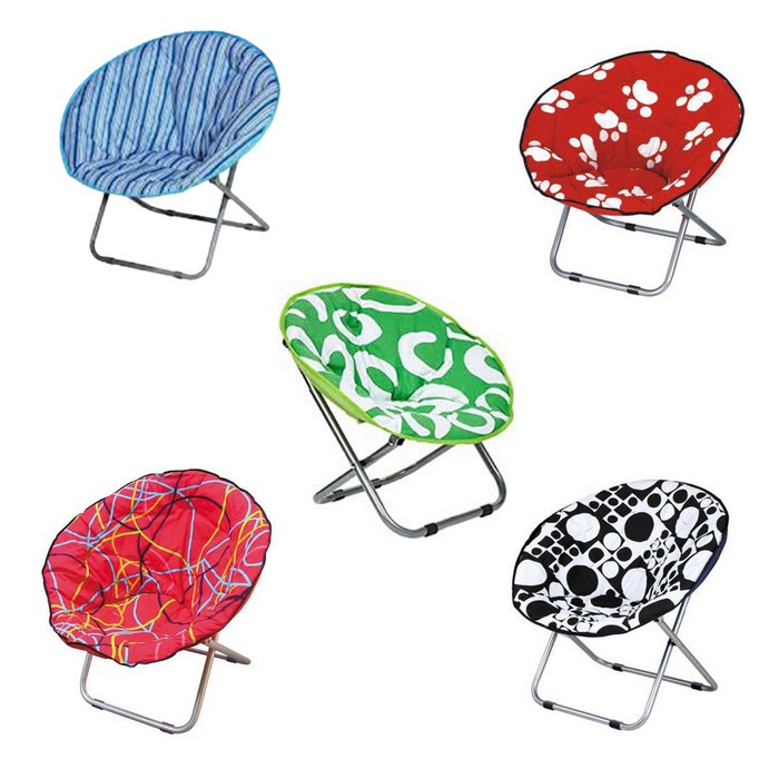 Стул складной для пикника, различные цвета, Текстиль, Круглый, HX-015, BBQ