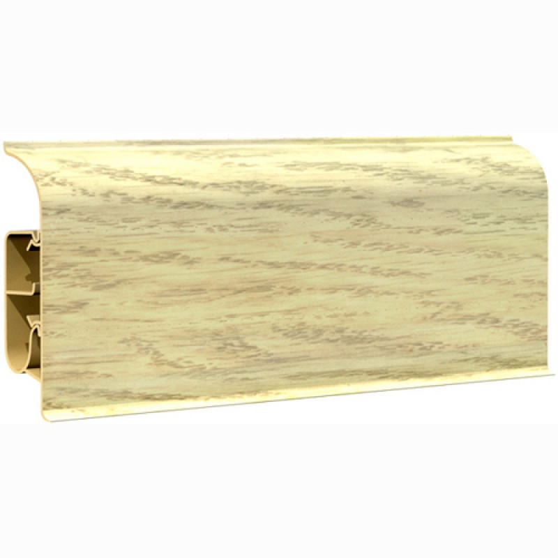 Плинтус ПВХ № 010 (уп.50шт) Дуб беленный