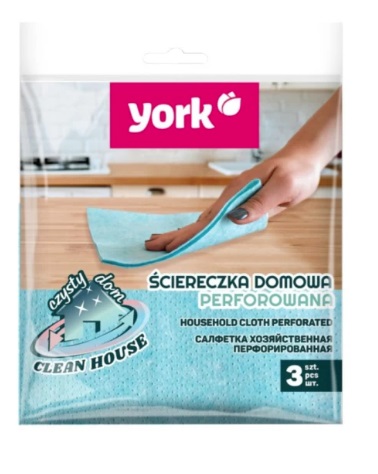 Салфетка YORK перфор.3шт 2003