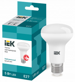 Лампа светодиодная R63 рефлектор 5Вт 230В 4000К E27 IEK