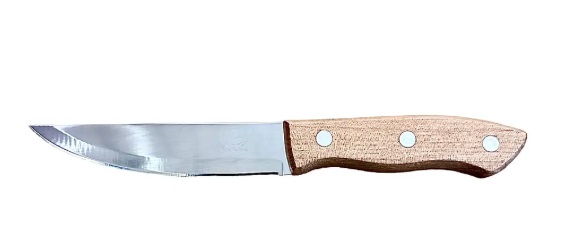 Нож кухонный дерев. ручка 28х2,5см