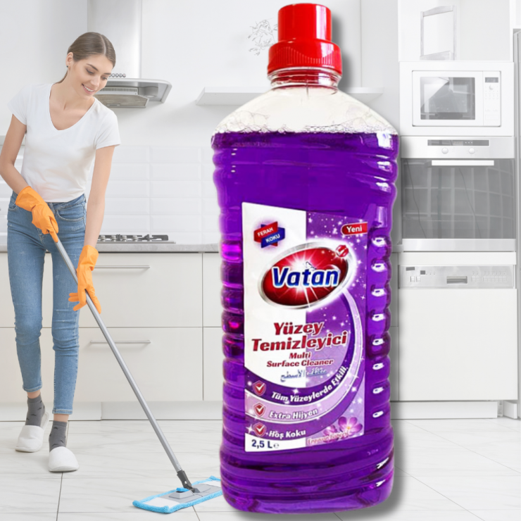 Средство для мытья полов/очиститель поверхностей Красный бутон 1 л. ТМVatan ( уп.12шт)
