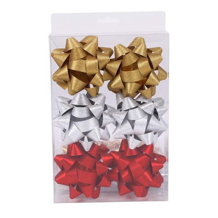 Набор подарочных бантиков (21251-26) (6шт) ТМ Global Christmas