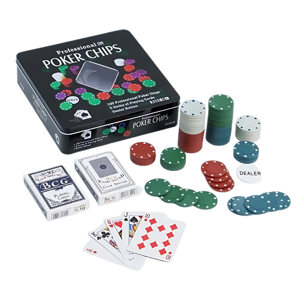 Игровой набор Покер, 100 фишек