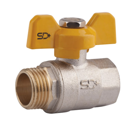 Кран шаровой латунный TM Thermo Alliance GAS В-Н (3/4; PN40) Бабочка